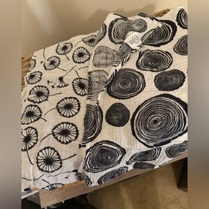 Etta Loves High Contrast Nature Pattern Muslin Baby Cloths